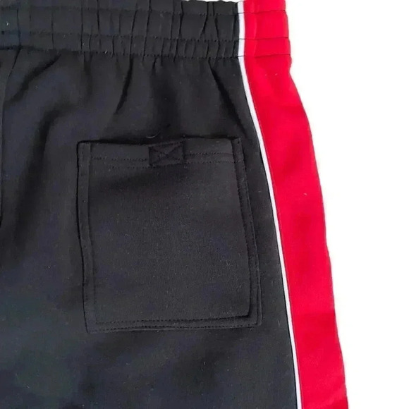 NWT Blue Gear Black Red Stripe Cotton Blend Track Straigt
Leg Cozy Mens Pants M - Picture 5 of 14
